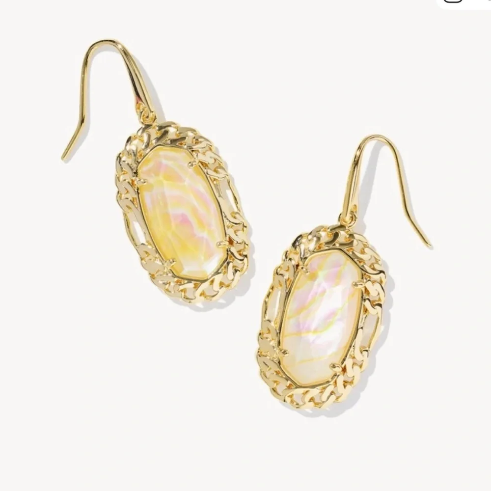 Kendra Scott Gold Dani Figaro Frame Drop Earrings